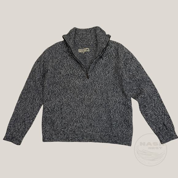 Peruvian Link M Troyan Alpaca Sweater | Charcoal 1/2 Zip Peru 100% Alpaca $175 - Picture 7 of 10